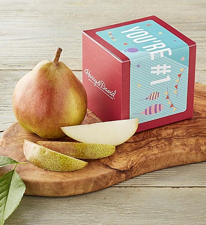 &#34;You&#39;re #1&#34; Single Pear Gift